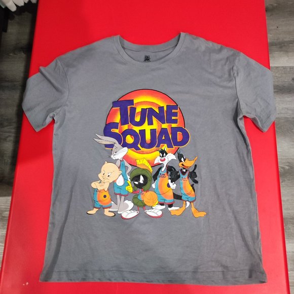Aeropostale Space Jam Tune Squad T-shirt men's size M Grey With Graphic Design - Picture 2 of 4